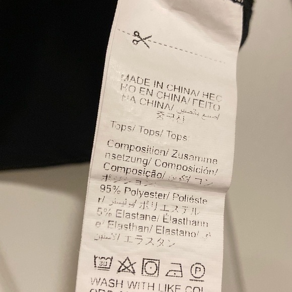 SHEIN Black Fitted Long Sleeve Blouse Sz. Medium - Picture 4 of 5